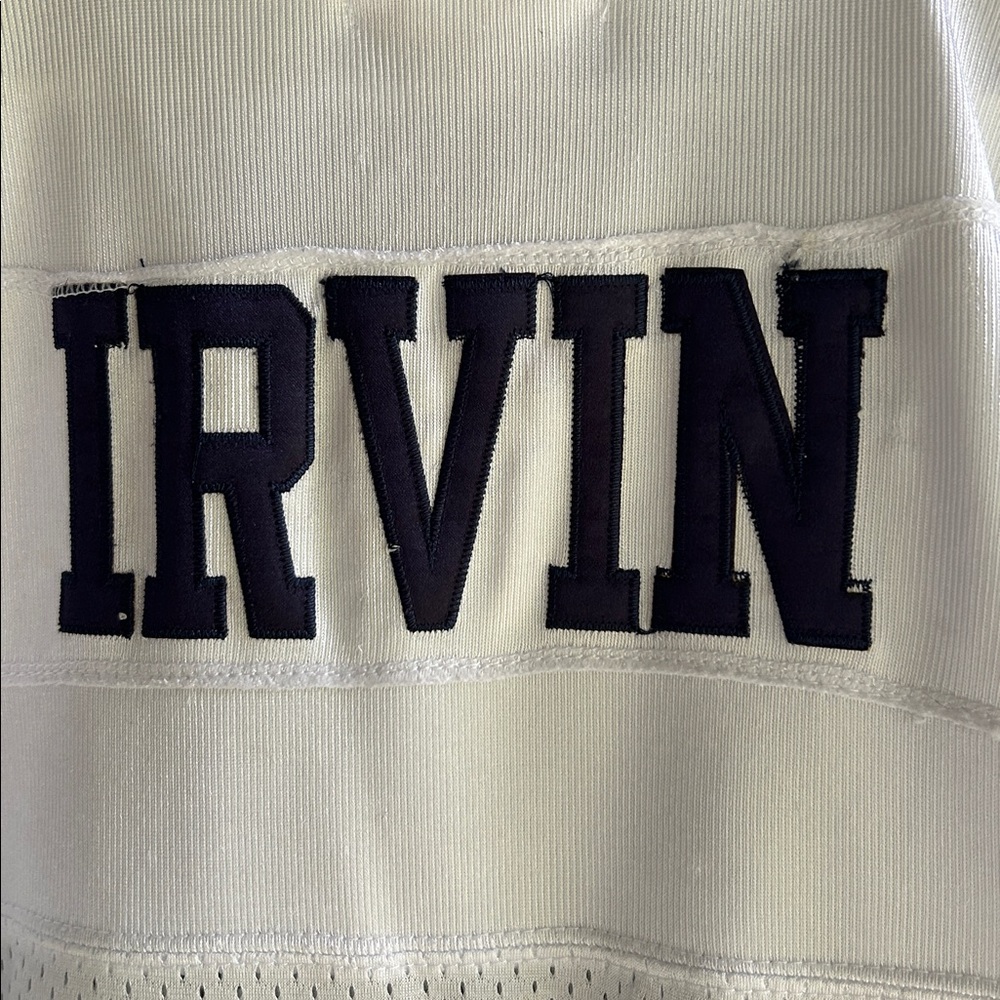 Michael Irvin Mitchell & Ness Throwback White Jer… - image 2